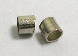 Стопперы металлические, кримпы (crimp), весовые, цилиндрические, цвета платины, d=2 mm