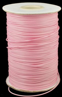 Шнур с полимерной оплеткой, розовый, 1.5 mm