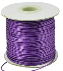 Шнур с полимерной оплеткой, фиолетовый, d=0.5 mm