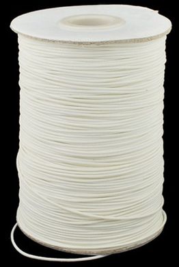 Хлопковый шнур, белый, с оплеткой, 1 mm