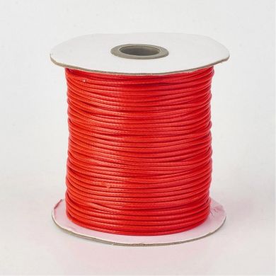 Шнур с полимерной оплеткой, красный, d=0.5 mm