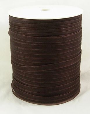 Лента из органзы, коричневая, ширина 6 mm