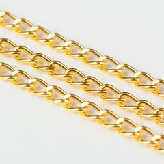 Ланцюжок золотистий, ланка: 3x5 мм, товщина 0,8 мм