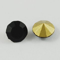 Стразы конусные, черные, d=4.6 mm, высота конуса 3.1 mm